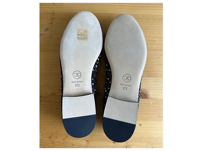 Cambon Chanel Bailarinas de tweed - vista 3