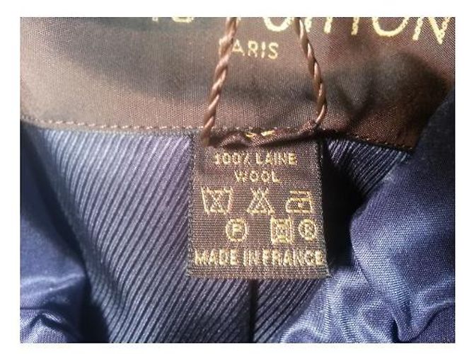 Louis Vuitton Check Jacket Light Khaki Heather Wool - view 8