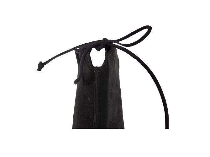 Stuart Weitzman Overknee-Wildlederstiefel Schwarz - Ansicht 4