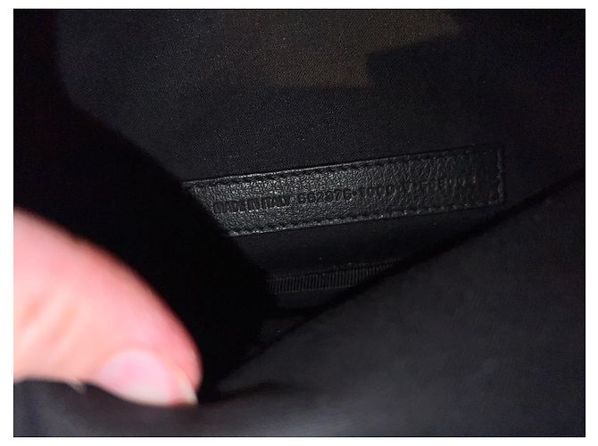 Marsupio Palm Angels in pelle nera Nero - vista 5