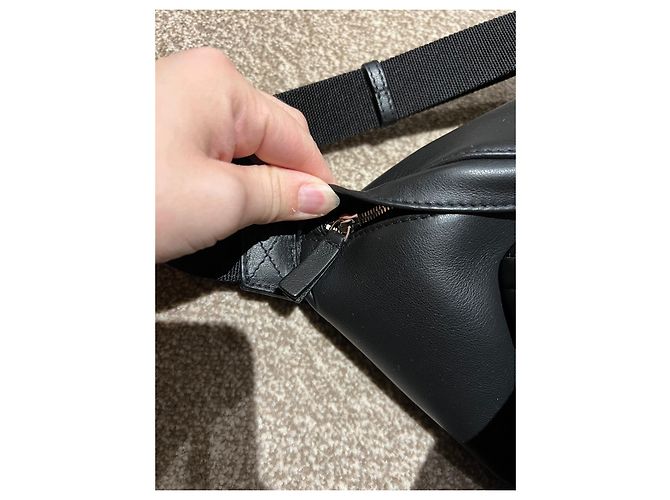 Marsupio Palm Angels in pelle nera Nero - vista 8