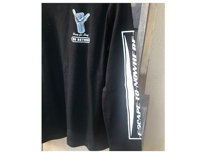 Alexander McQueen Langarm T-Shirt Schwarz Baumwolle - Ansicht 5