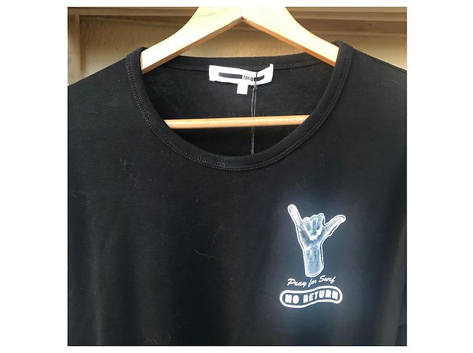 Alexander McQueen Langarm T-Shirt Schwarz Baumwolle - Ansicht 6