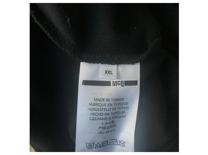 Alexander McQueen Langarm T-Shirt Schwarz Baumwolle - Ansicht 9