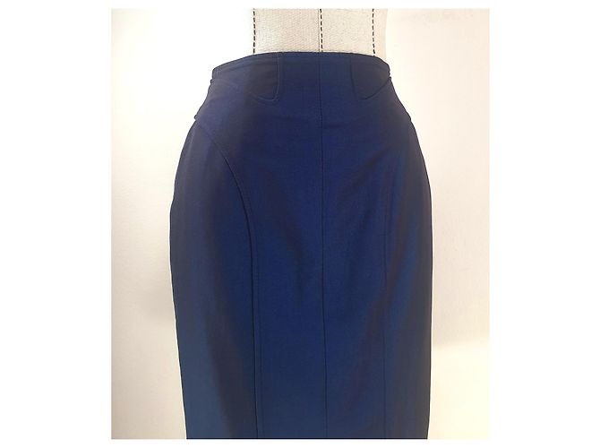 Falda azul Thierry Mugler - vista 4