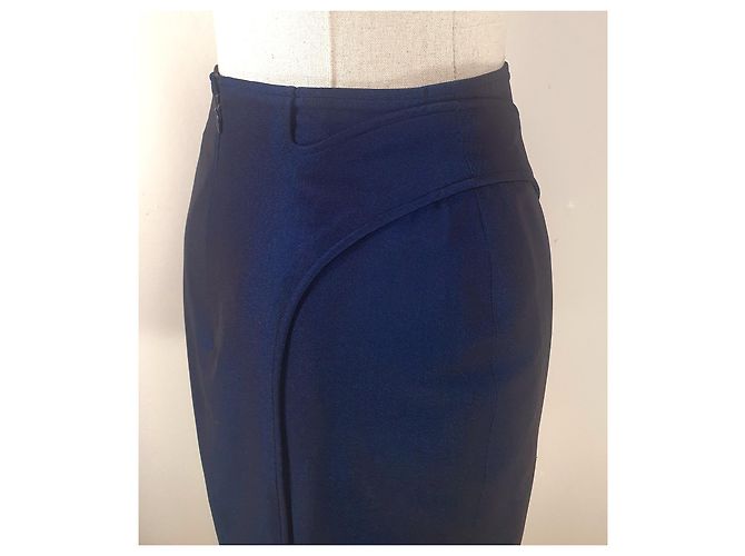 Falda azul Thierry Mugler - vista 5