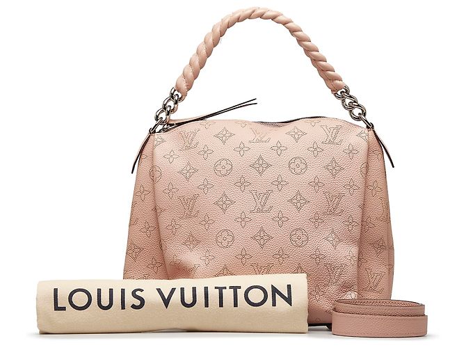 Louis Vuitton monogramma rosa Mahina Babylone catena BB - vista 11