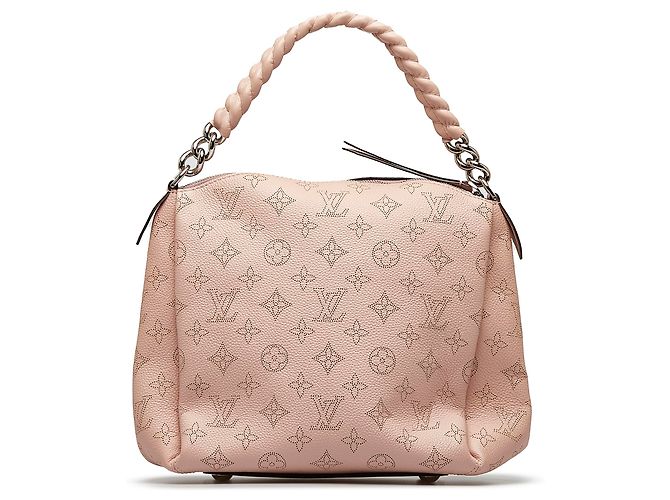 Louis Vuitton monogramma rosa Mahina Babylone catena BB - vista 3