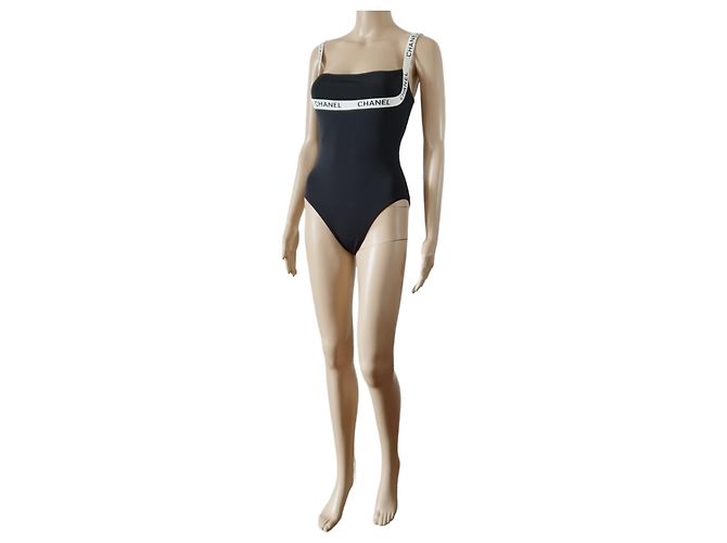 Bañador icónico de Chanel 1995 Negro - vista 7