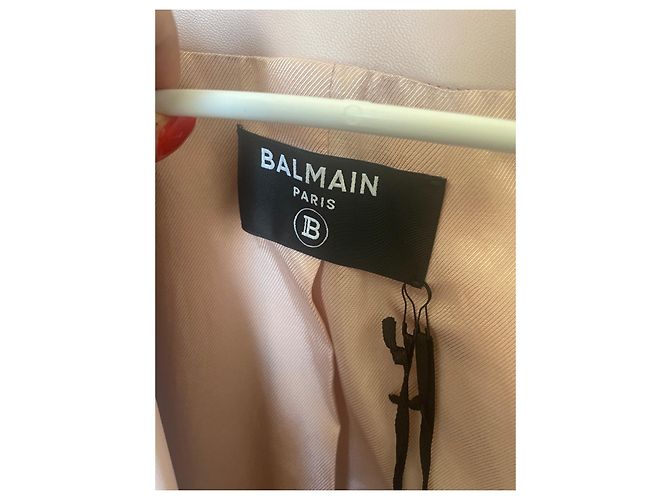 Balmain BLAZER IN LED FR44 Nuovo con etichette ROSA Carne - vista 4