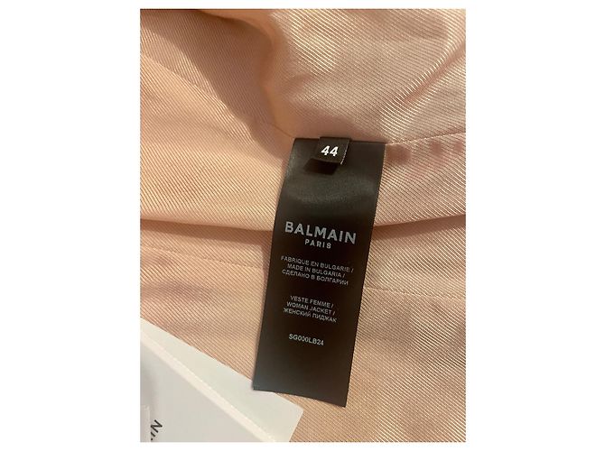 Balmain BLAZER IN LED FR44 Nuovo con etichette ROSA Carne - vista 5