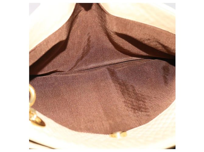 Bolsa de ombro acolchoada BALLY couro bege Auth yb275 - vista 19
