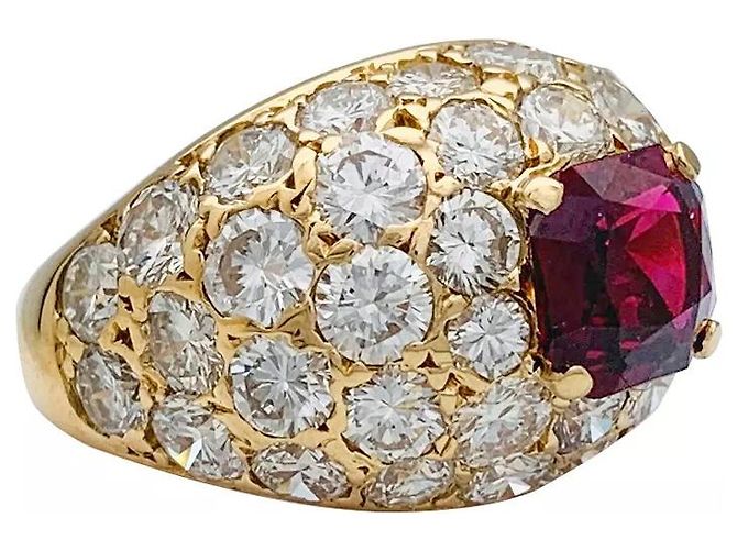 M. GERARD Anello in oro giallo con rubini e diamanti M.Gérard - vista 5