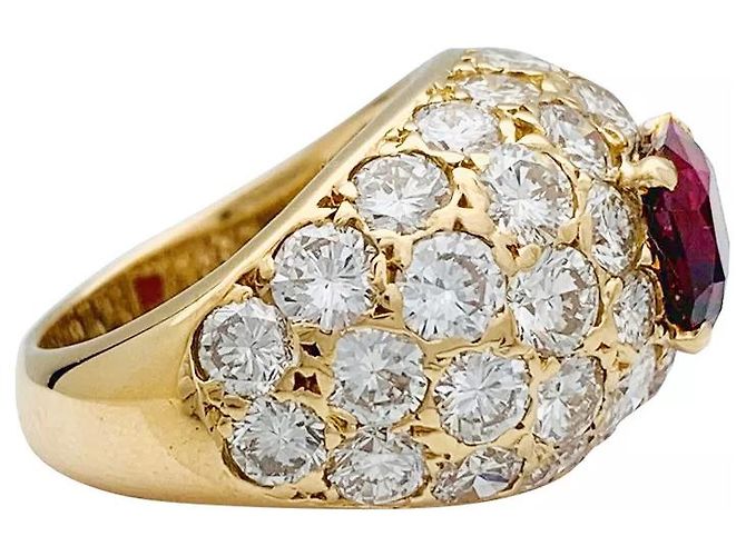 M. GERARD Anello in oro giallo con rubini e diamanti M.Gérard - vista 6