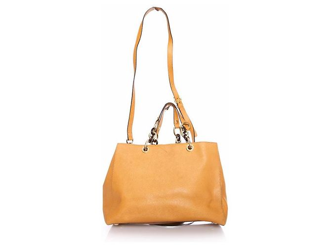 Michael Kors, Borsa tote in pelle marrone - vista 2