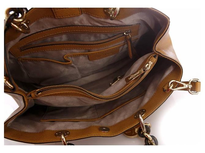 Michael Kors, Borsa tote in pelle marrone - vista 4