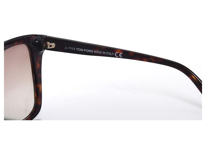 Tom Ford, Occhiali da sole Carli oversize marroni Marrone - vista 7