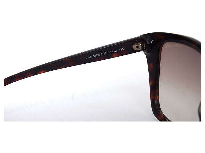 Tom Ford, Occhiali da sole Carli oversize marroni Marrone - vista 8