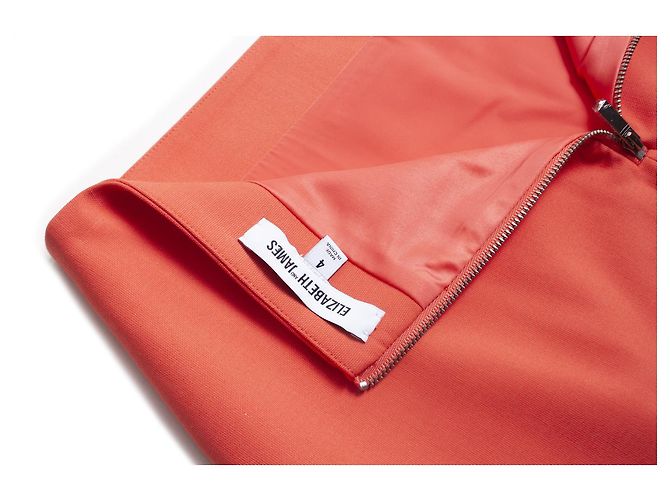 Autre Marque Elizabeth & James, Rosa korallenroter Bleistiftrock Pink Orange - Ansicht 5