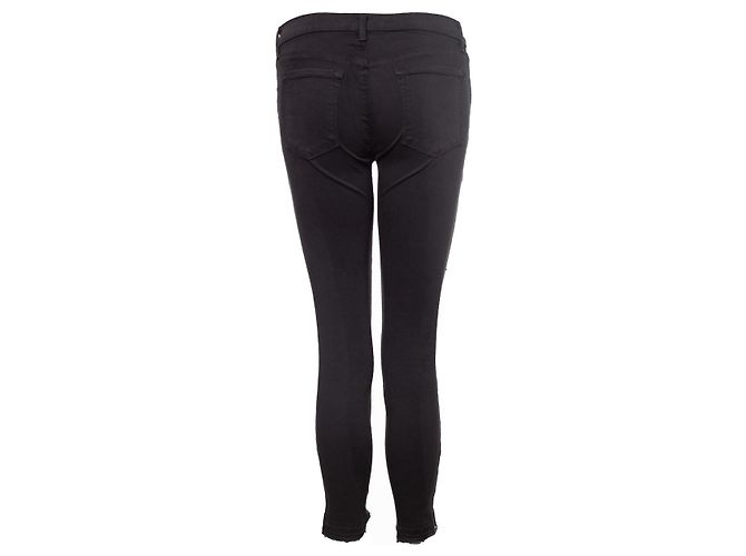 J Brand marca j, jeans elásticos capri rasgados grises - vista 2
