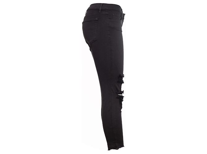 J Brand marca j, jeans elásticos capri rasgados grises - vista 4