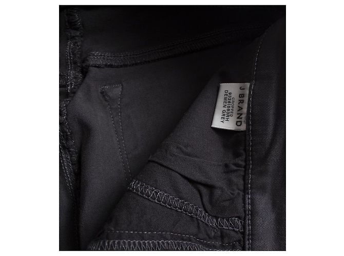 J Brand marca j, jeans elásticos capri rasgados grises - vista 5