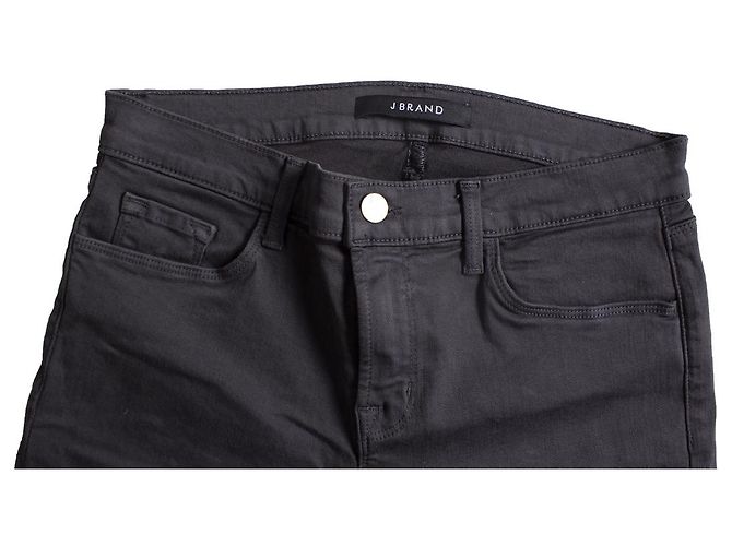 J Brand marca j, jeans elásticos capri rasgados grises - vista 7