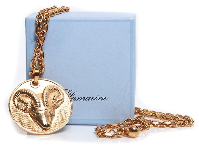BLUMARINE, Goldene Halskette mit Widder-Münze - Ansicht 7