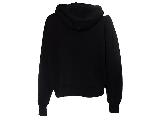 Autre Marque LNA, Kapuzenpullover mit offener Schulter Schwarz - Ansicht 2