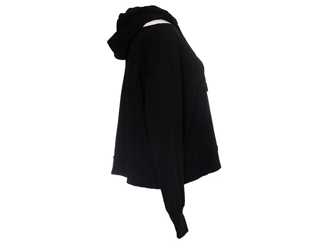 Autre Marque LNA, Kapuzenpullover mit offener Schulter Schwarz - Ansicht 4
