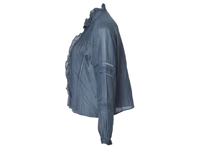 Isabel Marant Etoile, Rüschenbluse Blau - Ansicht 3