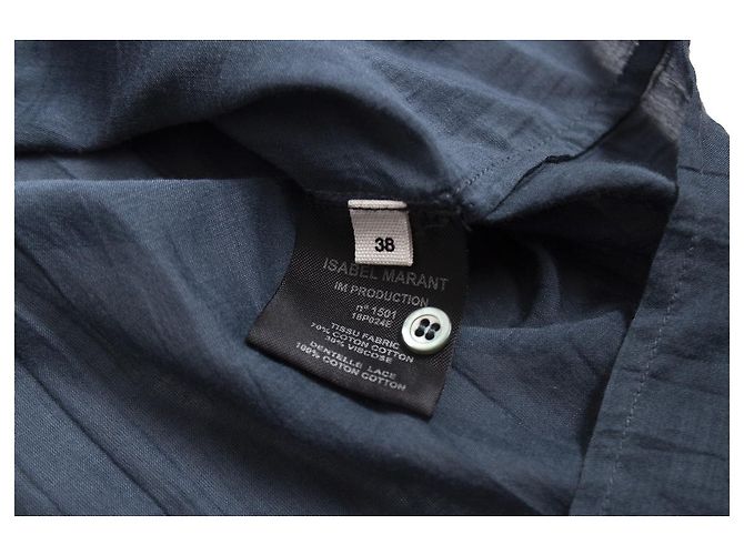 Isabel Marant Etoile, Rüschenbluse Blau - Ansicht 5