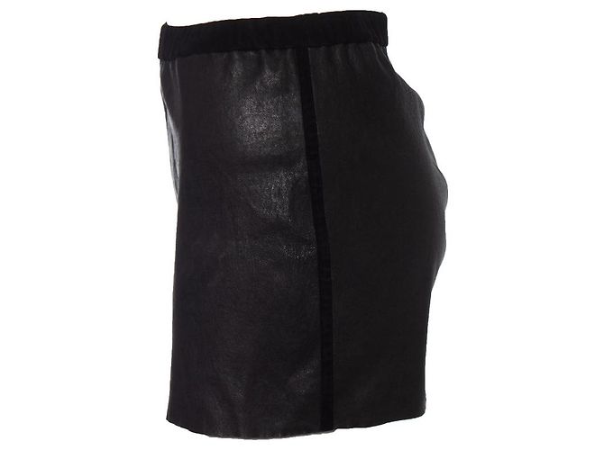 Isabel Marant, minifalda de cuero elástico Negro - vista 3