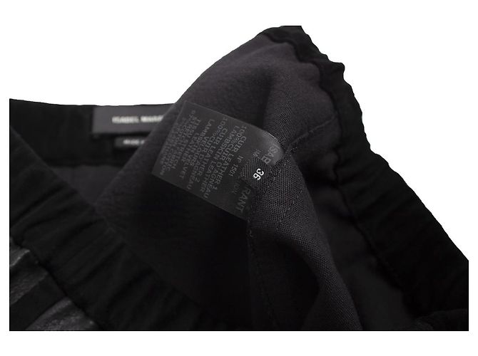 Isabel Marant, minifalda de cuero elástico Negro - vista 7