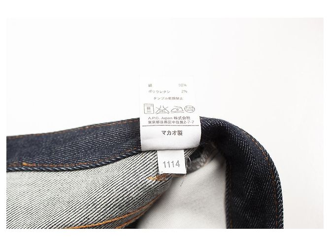 Autre Marque EN.PAG.do., jeans azules con costuras naranjas - vista 7