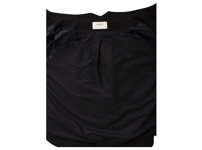 Autre Marque Ba&Sh, giacca nera con tasche laterali Nero - vista 6