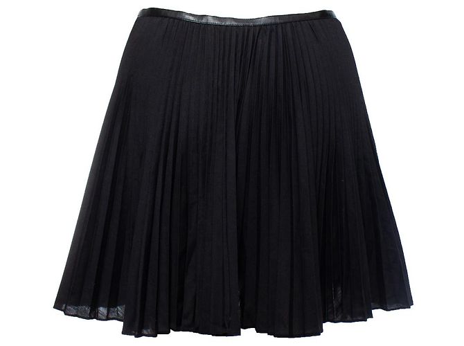 Autre Marque Sin título, falda plisada negra Negro - vista 2