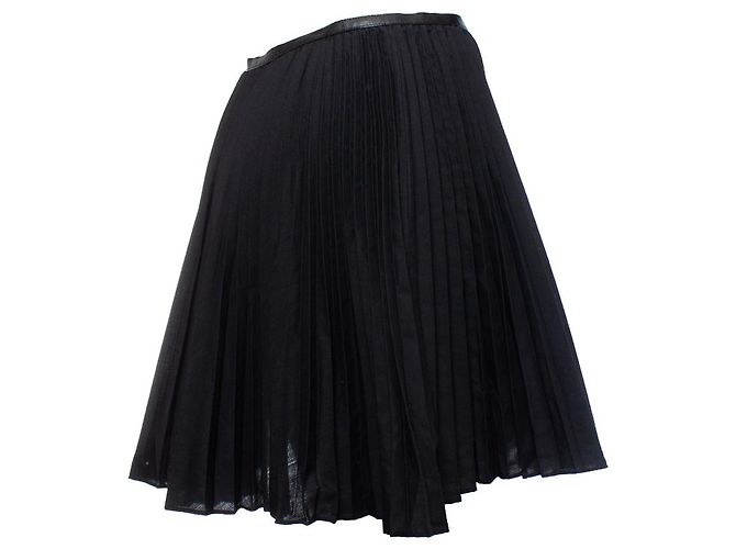 Autre Marque Sin título, falda plisada negra Negro - vista 3