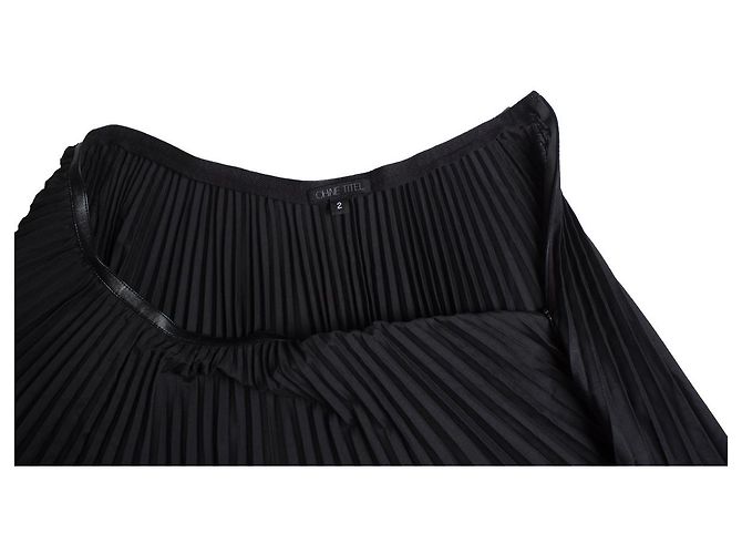 Autre Marque Sin título, falda plisada negra Negro - vista 6