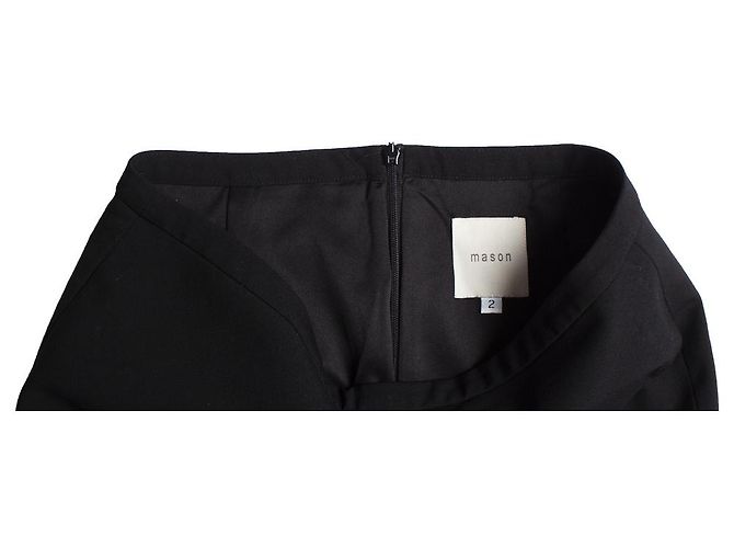 Autre Marque Masón, Falda asimétrica negra Negro - vista 6