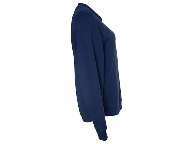 Acne Akne, Blauer Pullover mit Rundhalsausschnitt - Ansicht 4