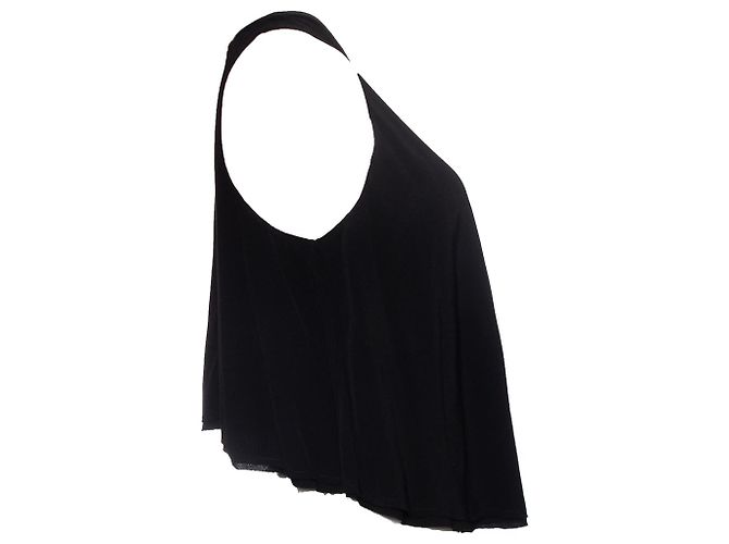 T By Alexander Wang T di Alexander Wang, canotta con dettagli in pelle Nero - vista 3