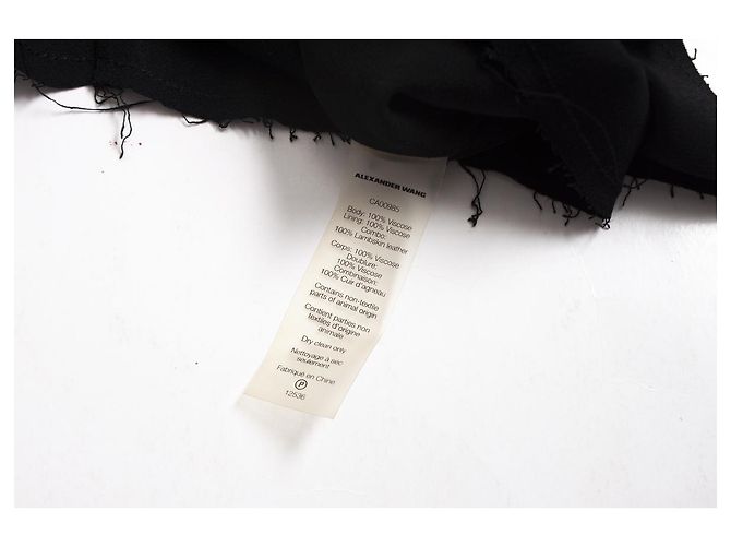 T By Alexander Wang T di Alexander Wang, canotta con dettagli in pelle Nero - vista 5
