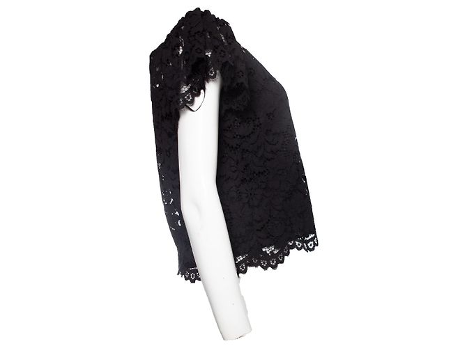 Twin Set Conjunto gemelo, Top de encaje negro - vista 4