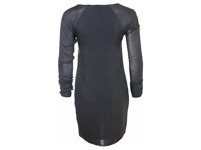 Autre Marque James Perse, Dunkelgrau/grünes Kleid in Größe 0/XS. - Ansicht 3