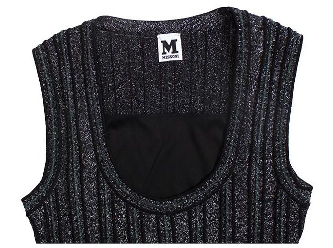 Missoni Lurex Kleid schwarz grün - Ansicht 8