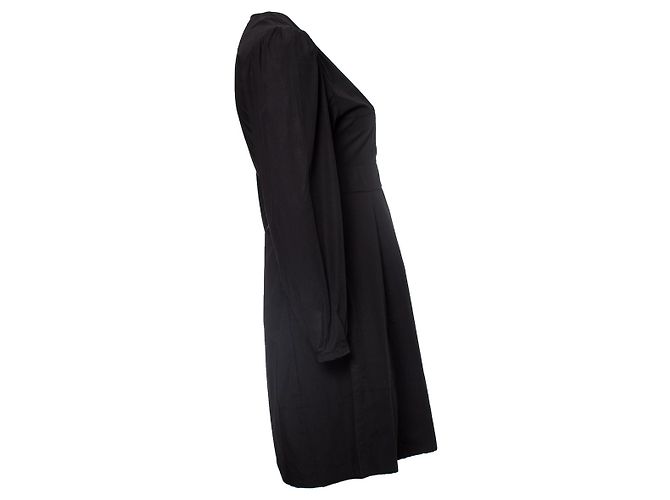Autre Marque Los coyotes de París, vestido con mangas abullonadas Negro - vista 3