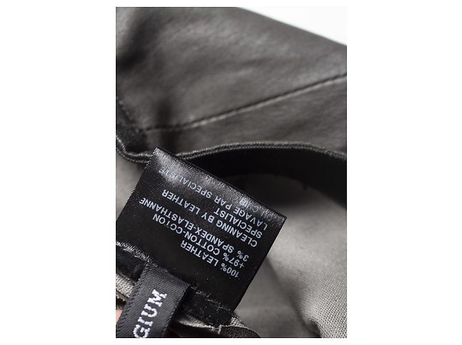 Haider Ackermann, calça stretch de couro verde - vista 5