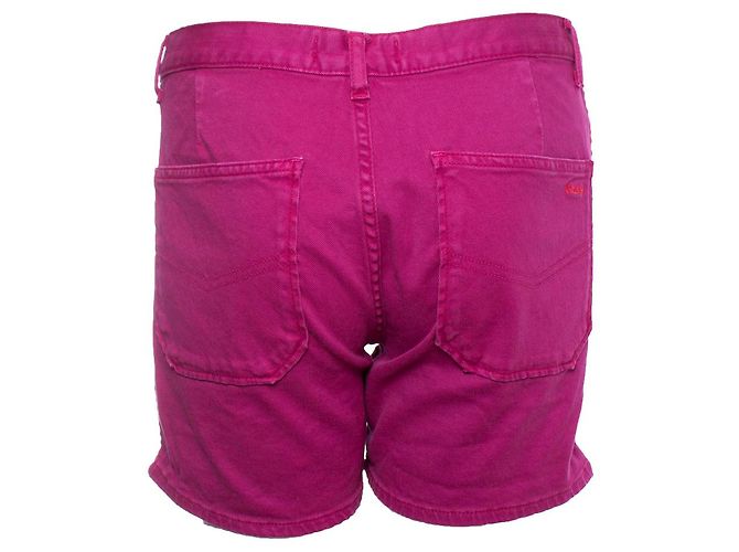 Autre Marque Ba&Sh, Fuchsiafarbene Jeansshorts Pink - Ansicht 2