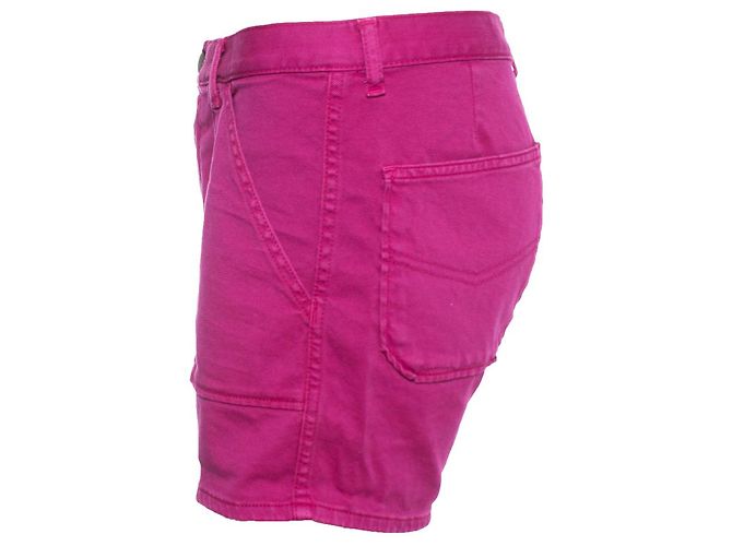 Autre Marque Ba&Sh, Fuchsiafarbene Jeansshorts Pink - Ansicht 3